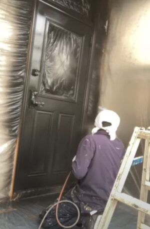 玄関ドア　上吹き